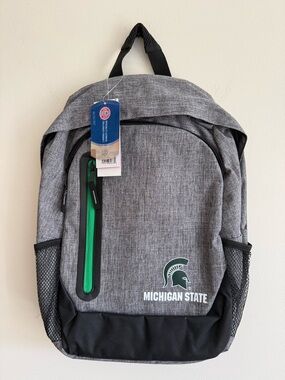 Michigan State Gray & Green Campus Backpack by Michigan State